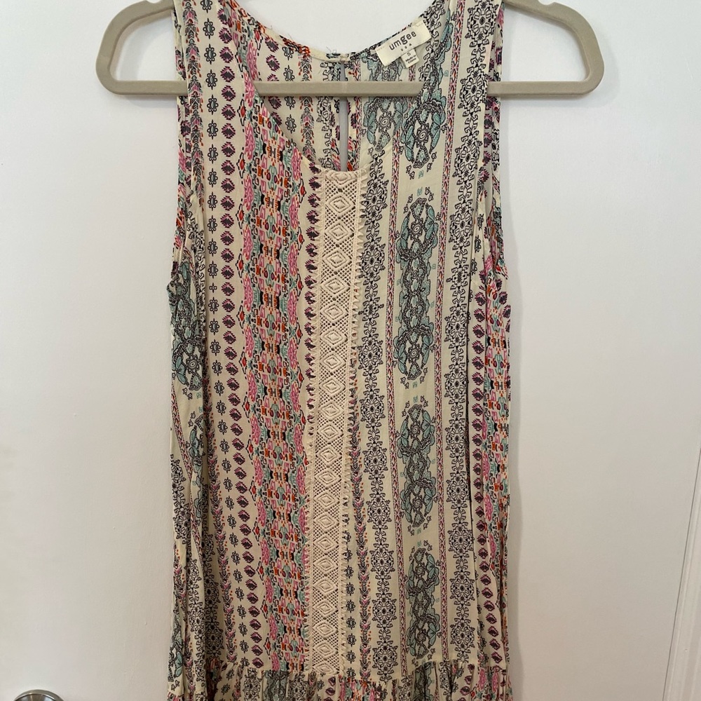 Umgee Patterned Shift Dress